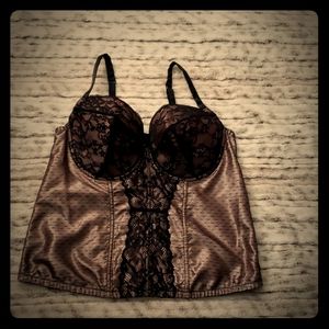 Plus Size Torrid 2 Sheer Corset Top.